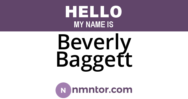 Beverly Baggett