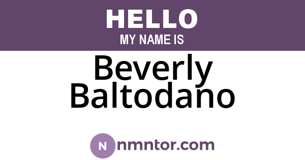Beverly Baltodano