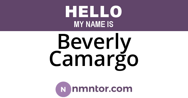Beverly Camargo
