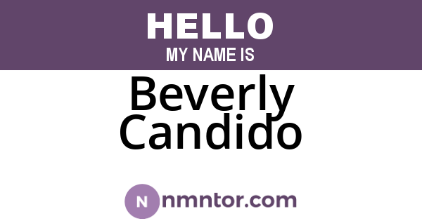 Beverly Candido