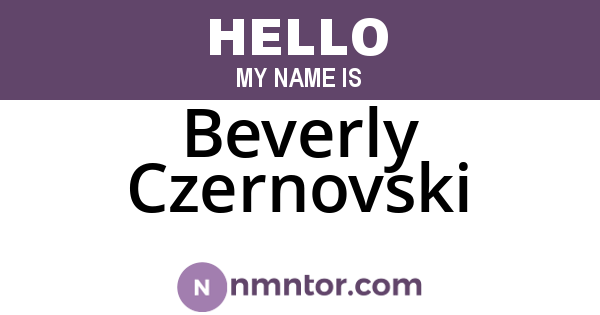 Beverly Czernovski