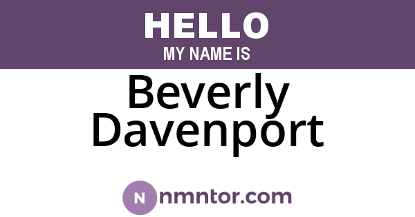 Beverly Davenport