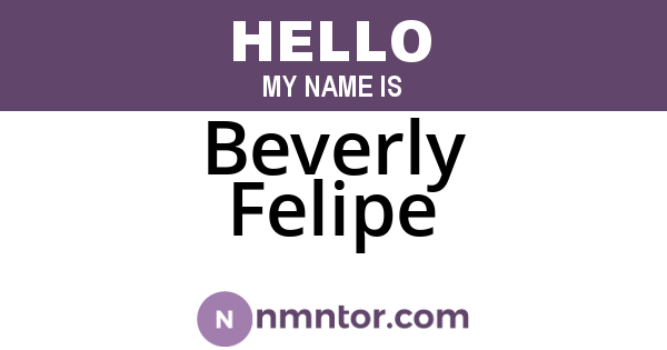 Beverly Felipe
