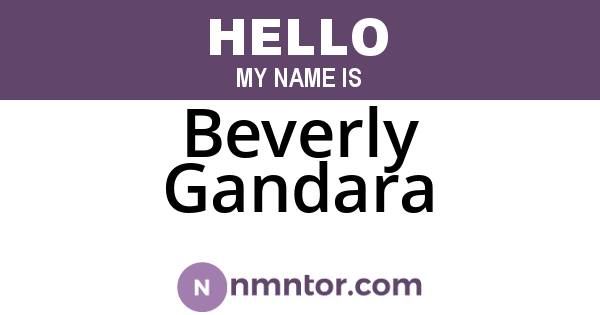 Beverly Gandara