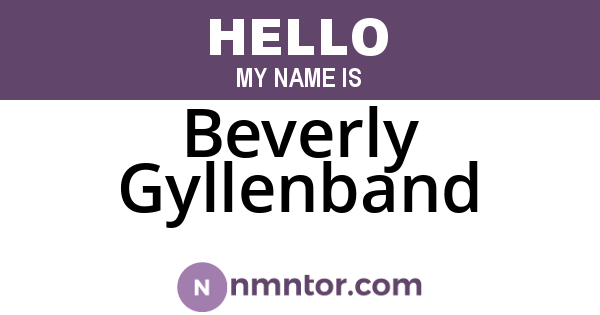 Beverly Gyllenband