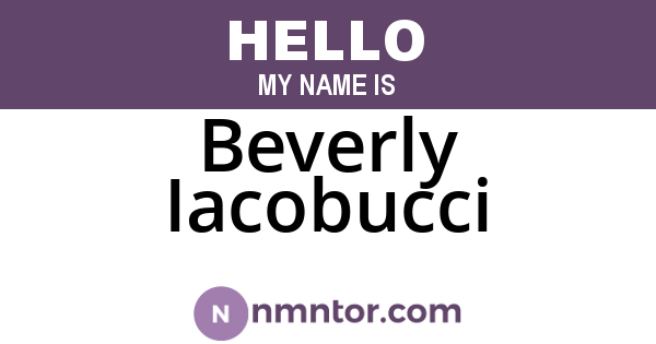 Beverly Iacobucci