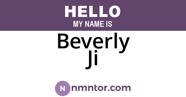 Beverly Ji