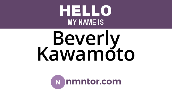 Beverly Kawamoto