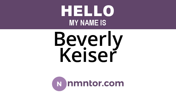 Beverly Keiser