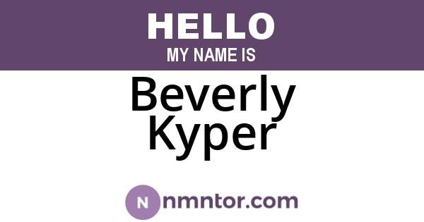 Beverly Kyper