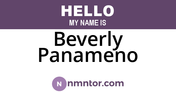 Beverly Panameno