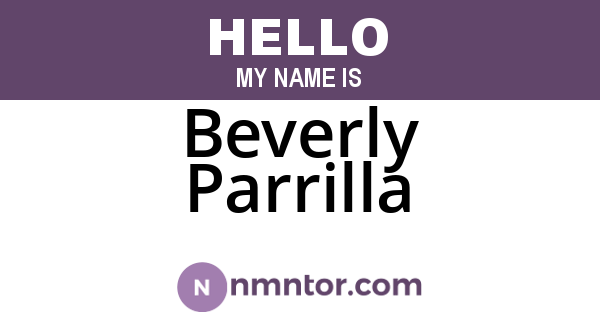 Beverly Parrilla