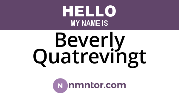 Beverly Quatrevingt