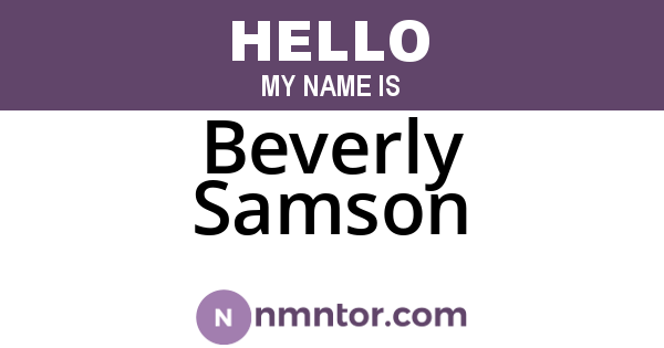 Beverly Samson