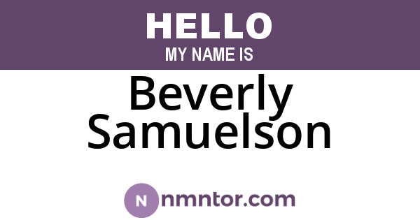 Beverly Samuelson