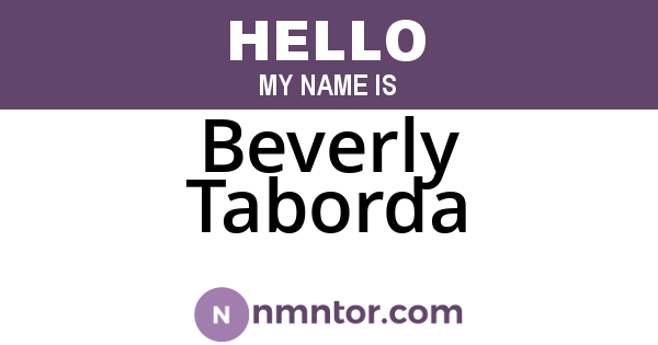 Beverly Taborda