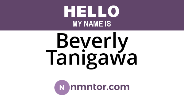 Beverly Tanigawa