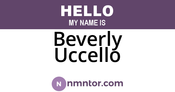 Beverly Uccello