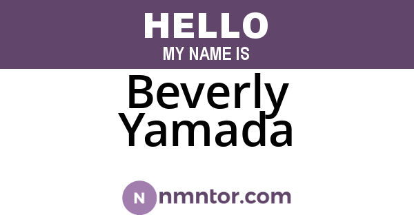 Beverly Yamada
