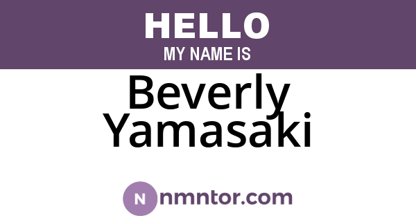 Beverly Yamasaki