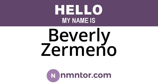 Beverly Zermeno