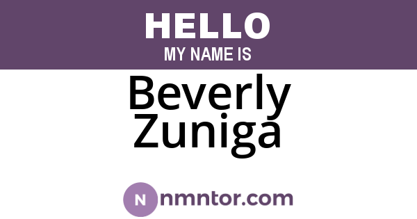 Beverly Zuniga