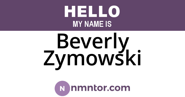 Beverly Zymowski