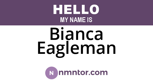 Bianca Eagleman