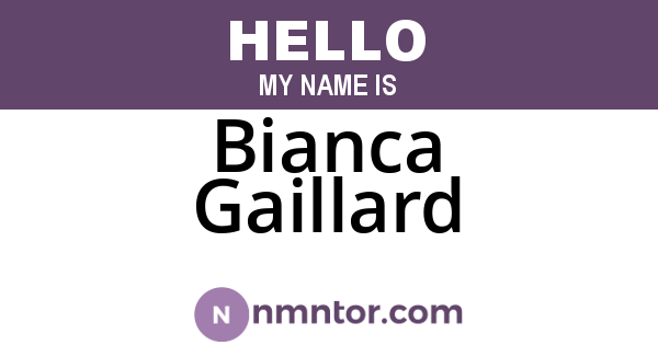 Bianca Gaillard