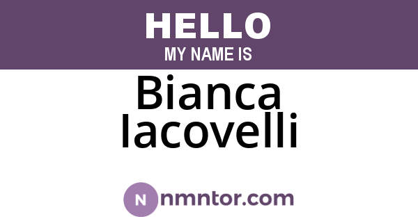 Bianca Iacovelli