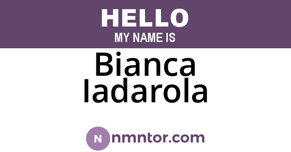 Bianca Iadarola