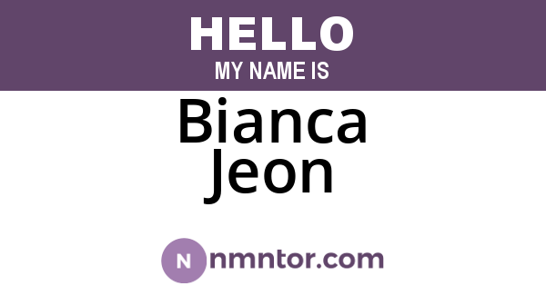 Bianca Jeon