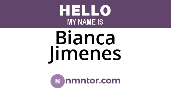 Bianca Jimenes