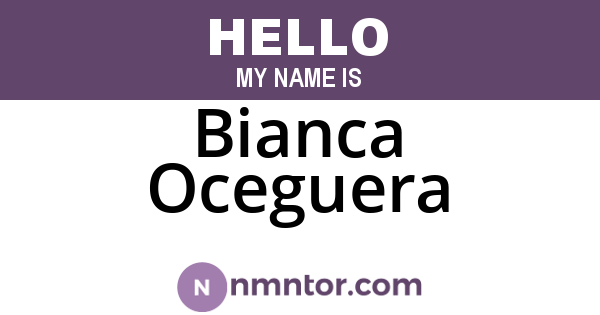 Bianca Oceguera