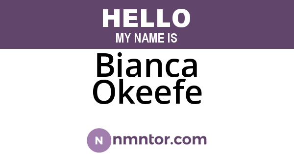 Bianca Okeefe