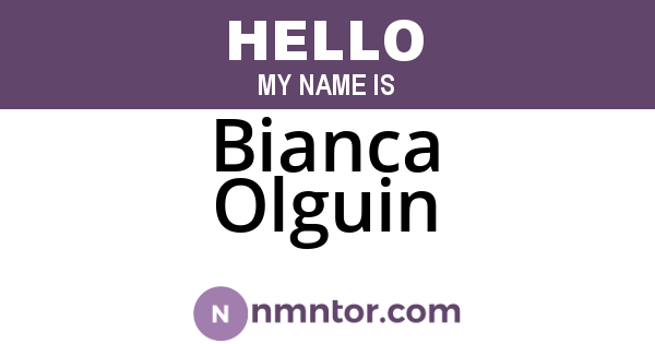 Bianca Olguin