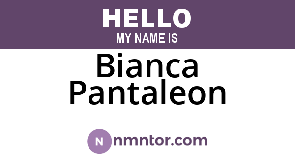 Bianca Pantaleon