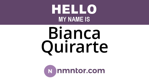 Bianca Quirarte