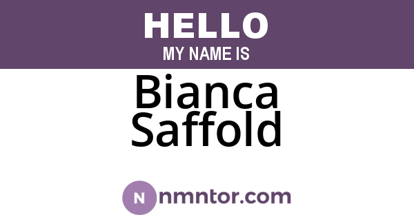 Bianca Saffold