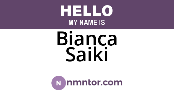 Bianca Saiki