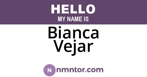 Bianca Vejar