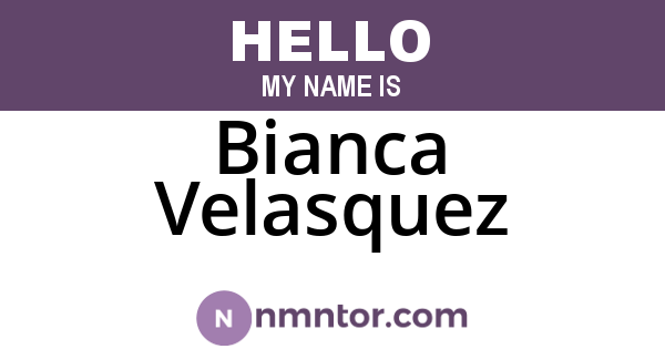 Bianca Velasquez