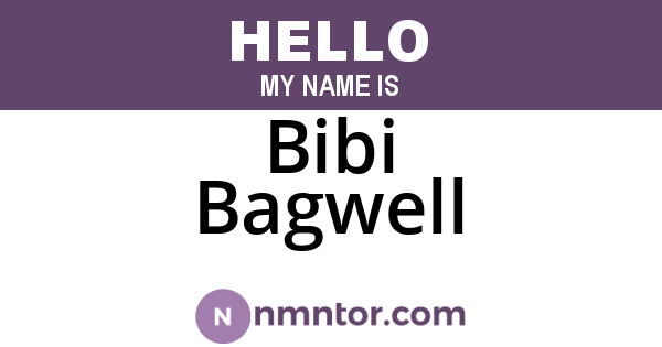 Bibi Bagwell