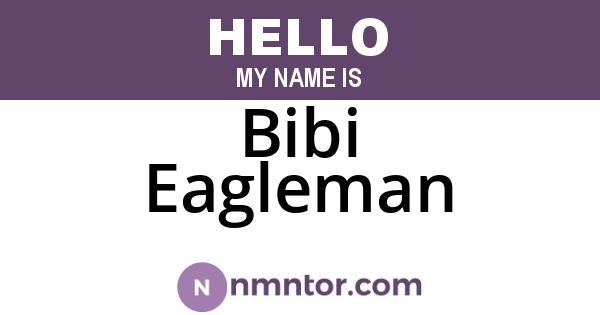 Bibi Eagleman