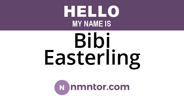 Bibi Easterling