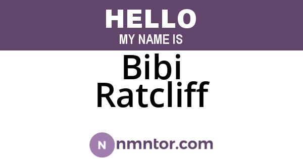 Bibi Ratcliff