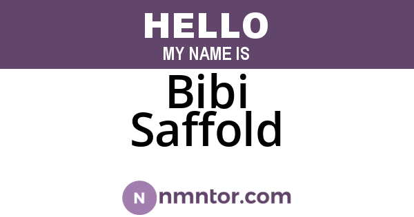 Bibi Saffold