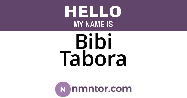 Bibi Tabora