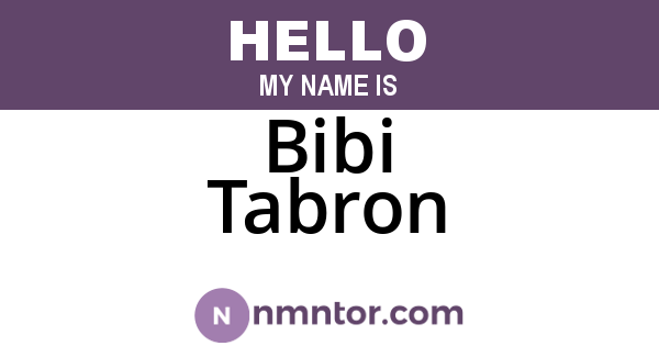 Bibi Tabron