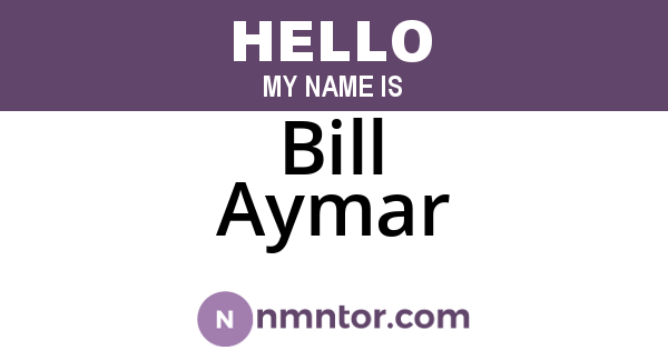 Bill Aymar